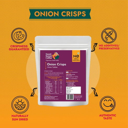 Sweet Karam Coffee Onion Crisps Vadagam